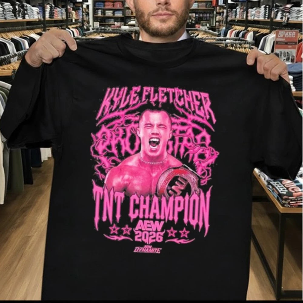 Kyle Fletcher Protostar NTN Champion AEW 2026 Logo T-Shirt