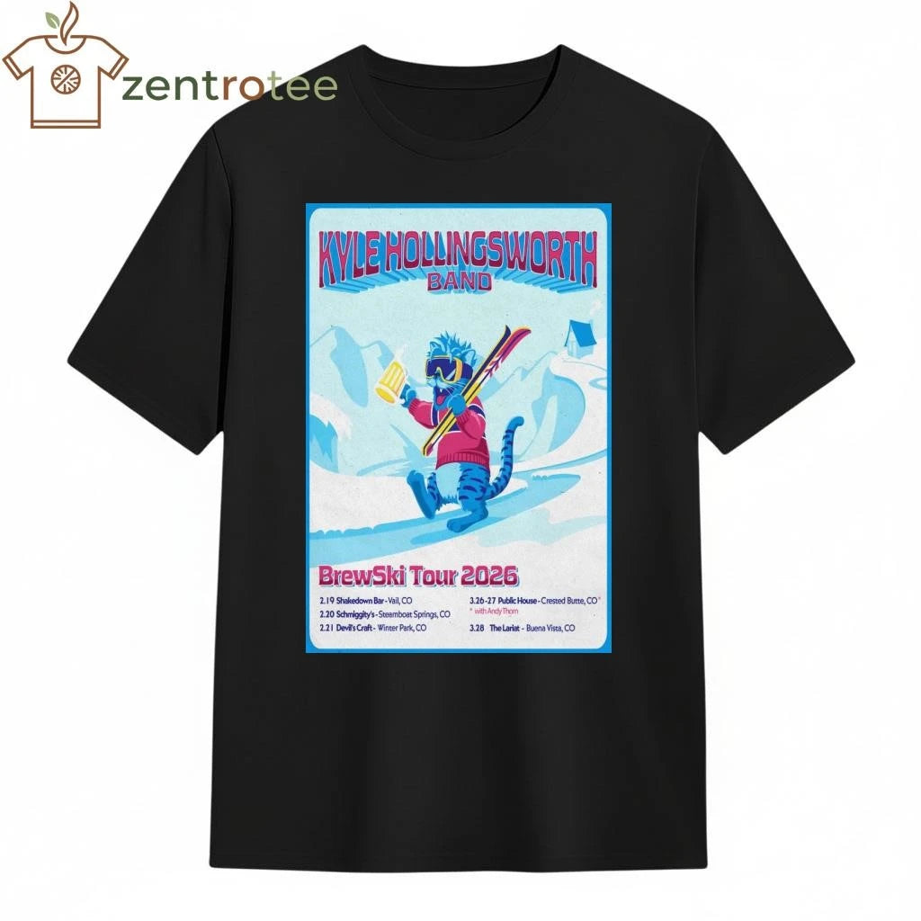 Kyle HollingsWorth Band Brewski 2026 Tour tee