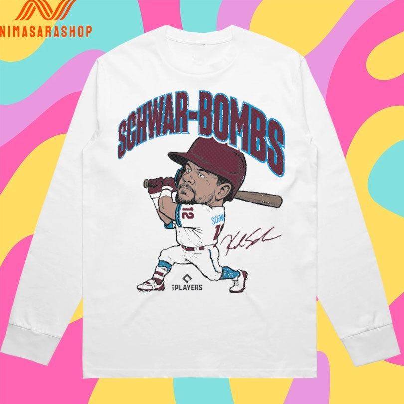 Kyle Schwarber Philadelphia Phillies Mlb Schwar-Bombs Shirts