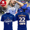 LA Dodgers Clayton Kershaw World Series Champions Thank You 2025 Two Sided Shirt