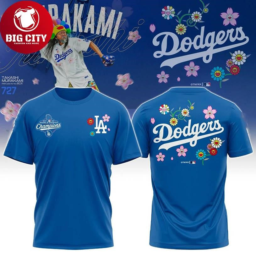 LA Dodgers x Takashi Murakami World Series Champions 2025 Two Sided Shirt