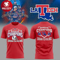 LA Tech Independence Bowl Champions Special Two Sided Shirt