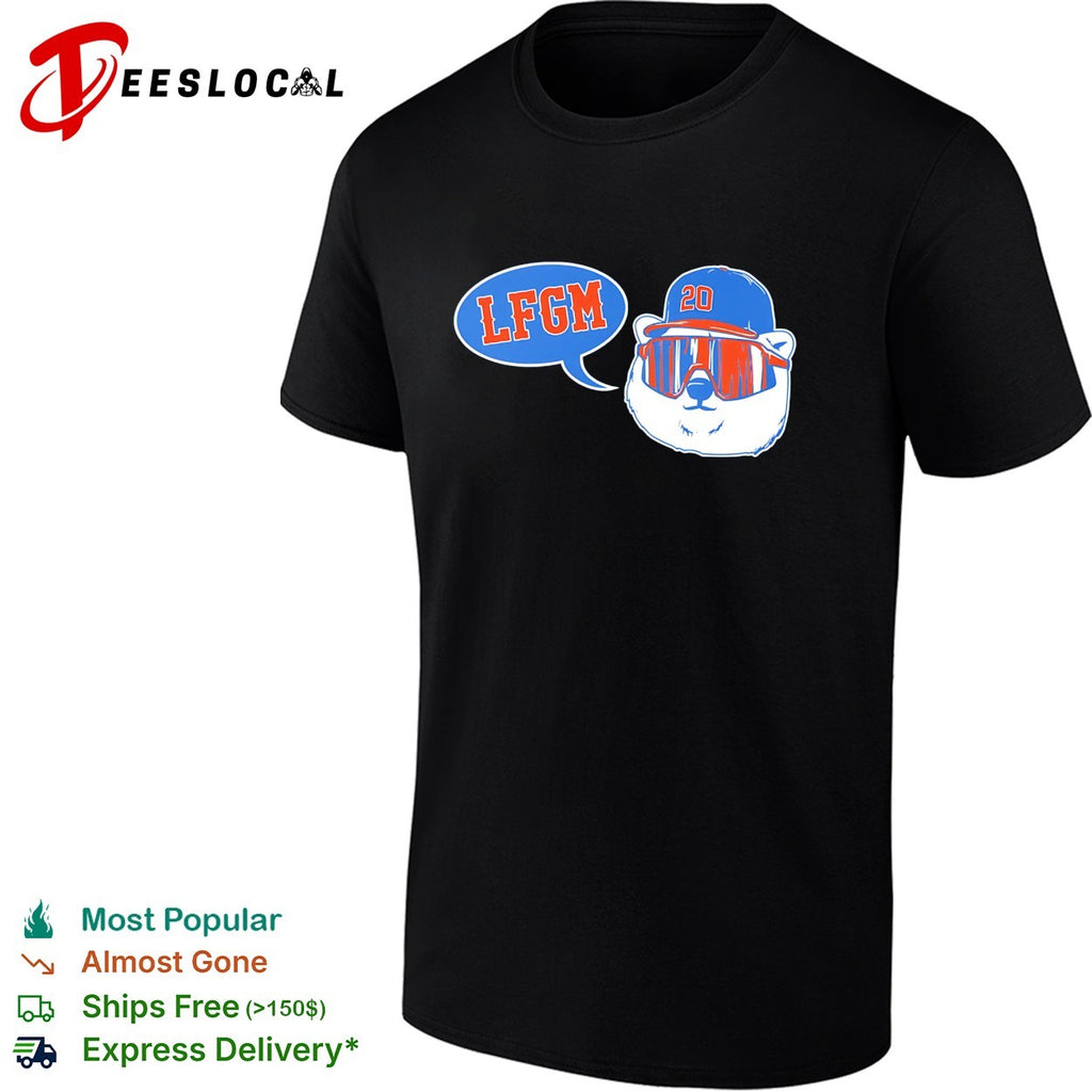 LFGM New York Mets baseball bear shirt