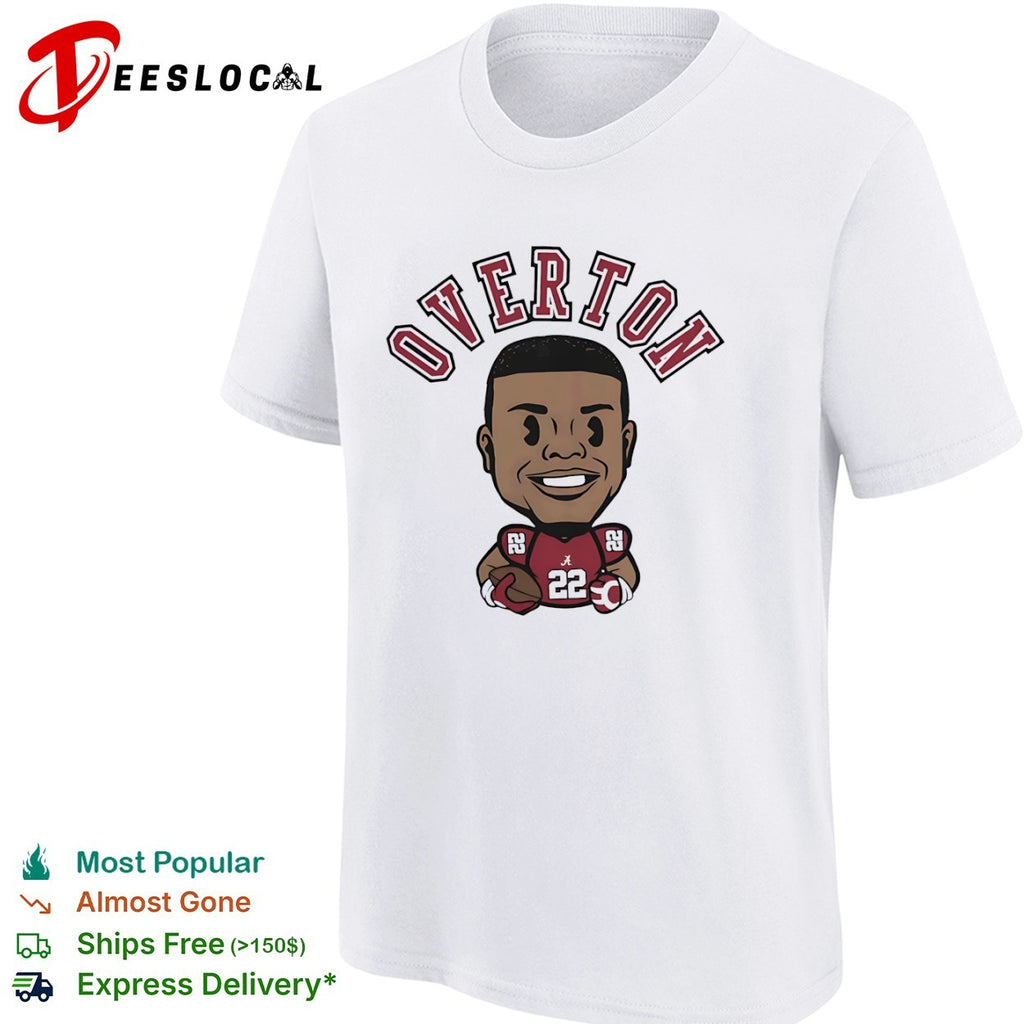 LT Overton Alabama Crimson Tide football chibi shirt