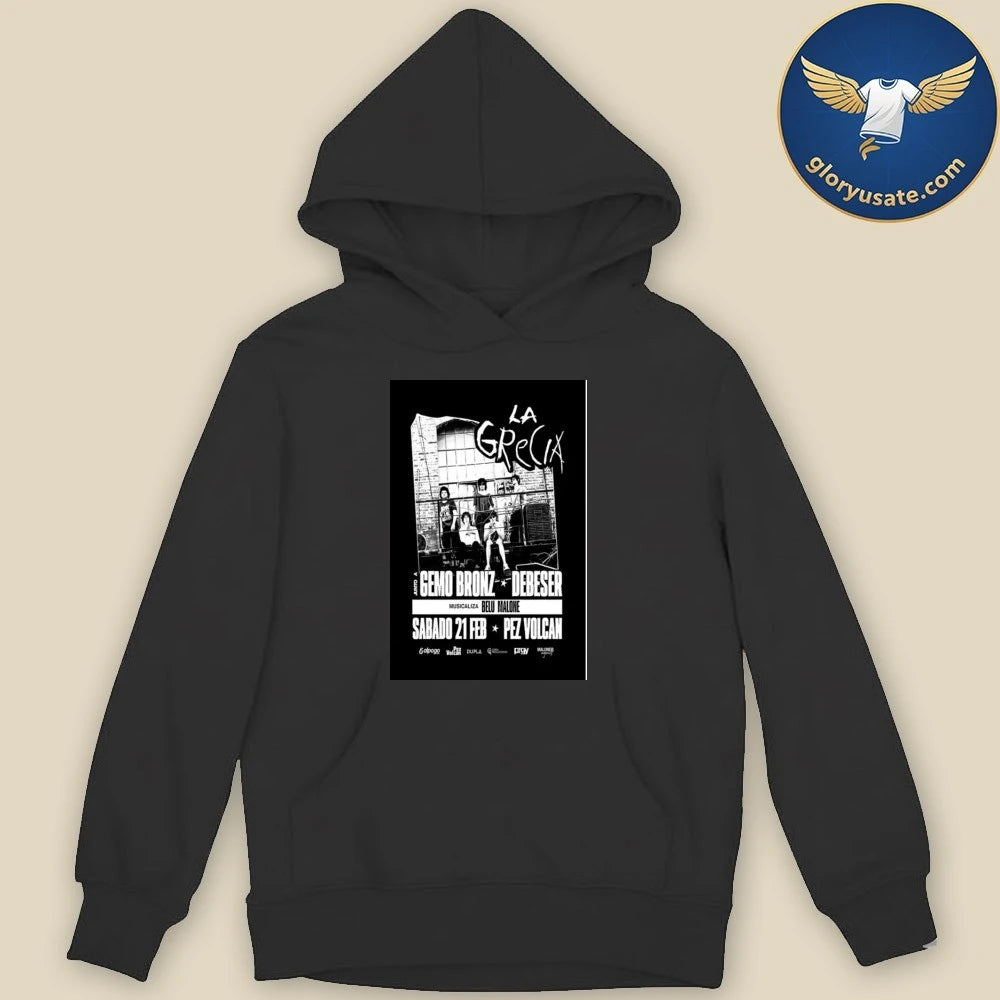 La Grecia Sabado 21 Feb 2026 Pez Volcan Poster Shirt
