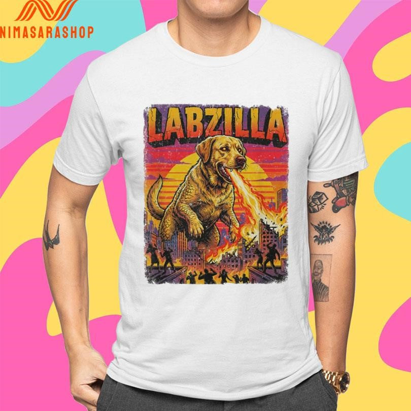 Labzilla Retro Kaiju Dog Shirts