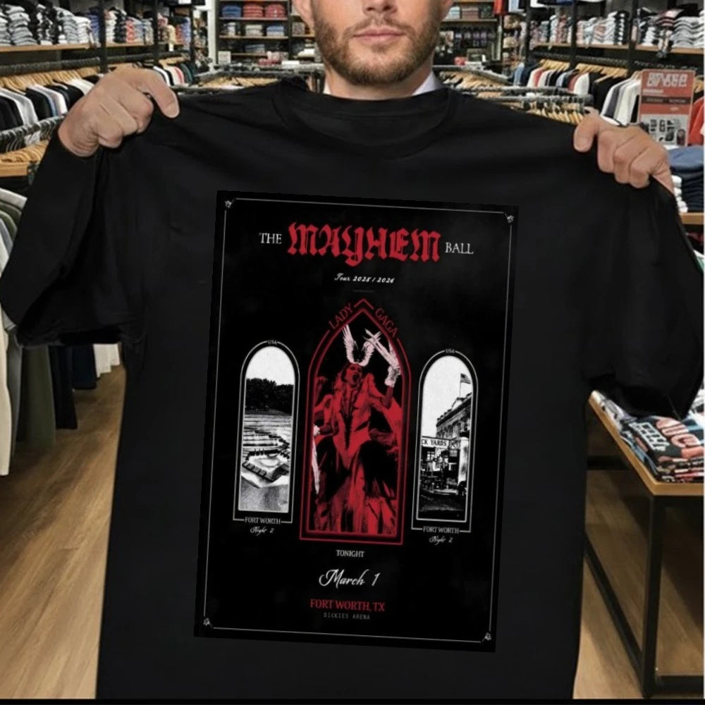 Lady Gaga Mar 1 2026 In Fort Worth TX Poster Shirt