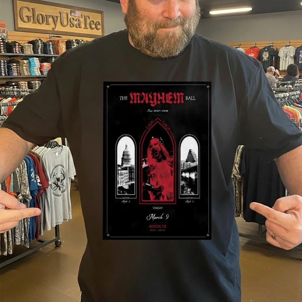Lady Gaga Mar 9 2026 Moody Center In Austin TX Poster Shirt