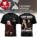 Lady Gaga Mayhem 2026 Grammy Winner Best Pop Vocal Album Two Sided Shirt