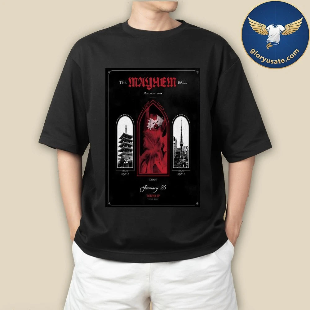 Lady Gaga Tokyo Japan Jan 26 2026 Poster Shirt