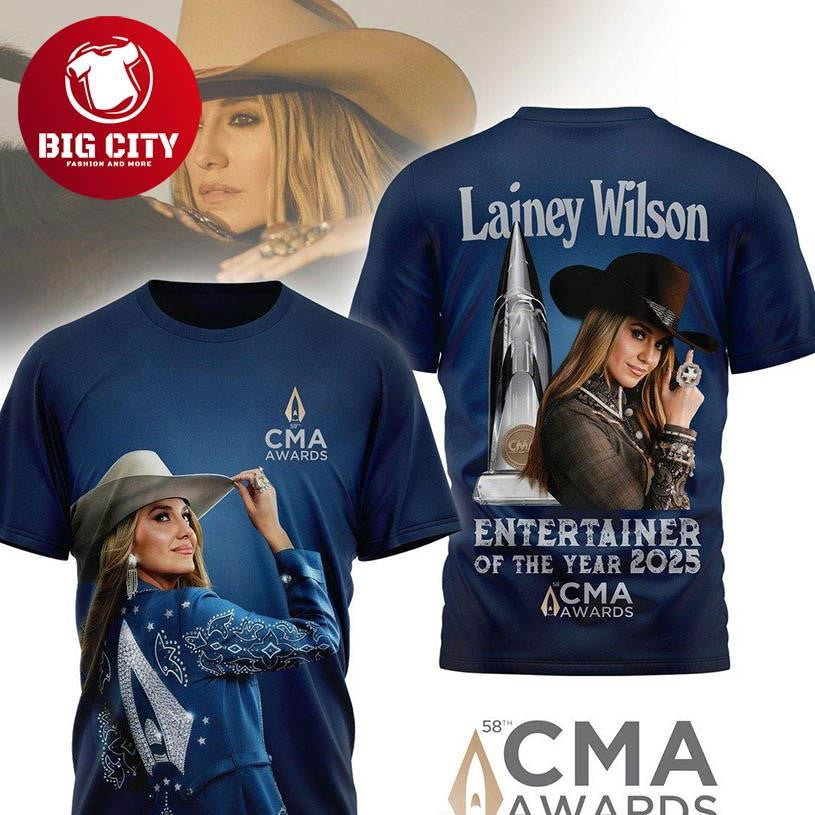 Lainey Wilson 2025 CMA Awards Entertainer Of The Year Two Sided Shirt
