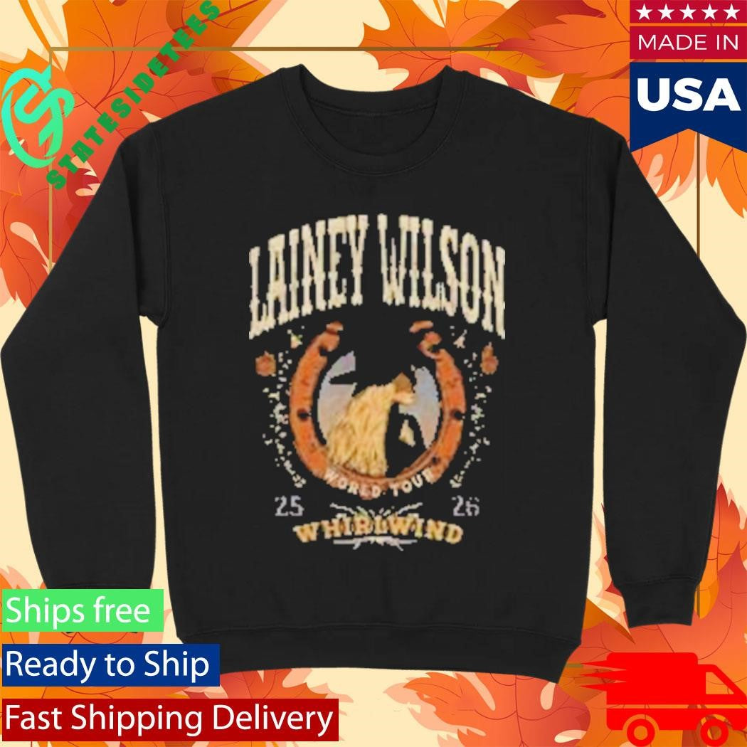 Lainey Wilson Whirlwind Black Tour Shirt