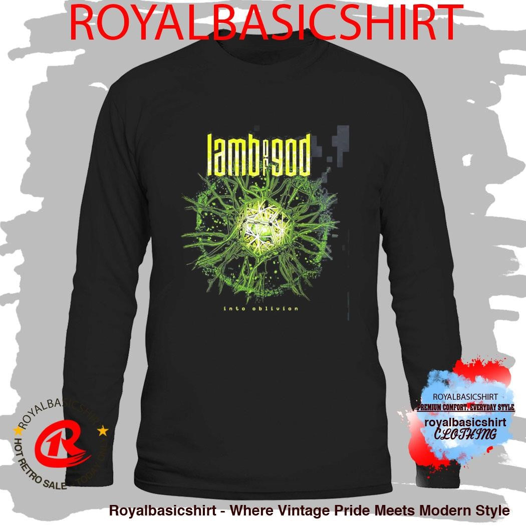 Lamb Of God Into Oblivion 10th Studio Album Cover Art Merch Burst T-Shirt