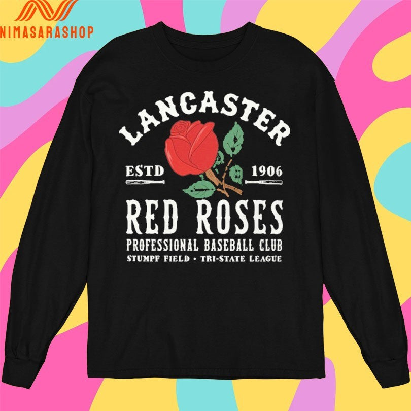 Lancaster Red Roses Professional Baseball Club Stumpf Field Tri-State League Estd 1906 Shirts