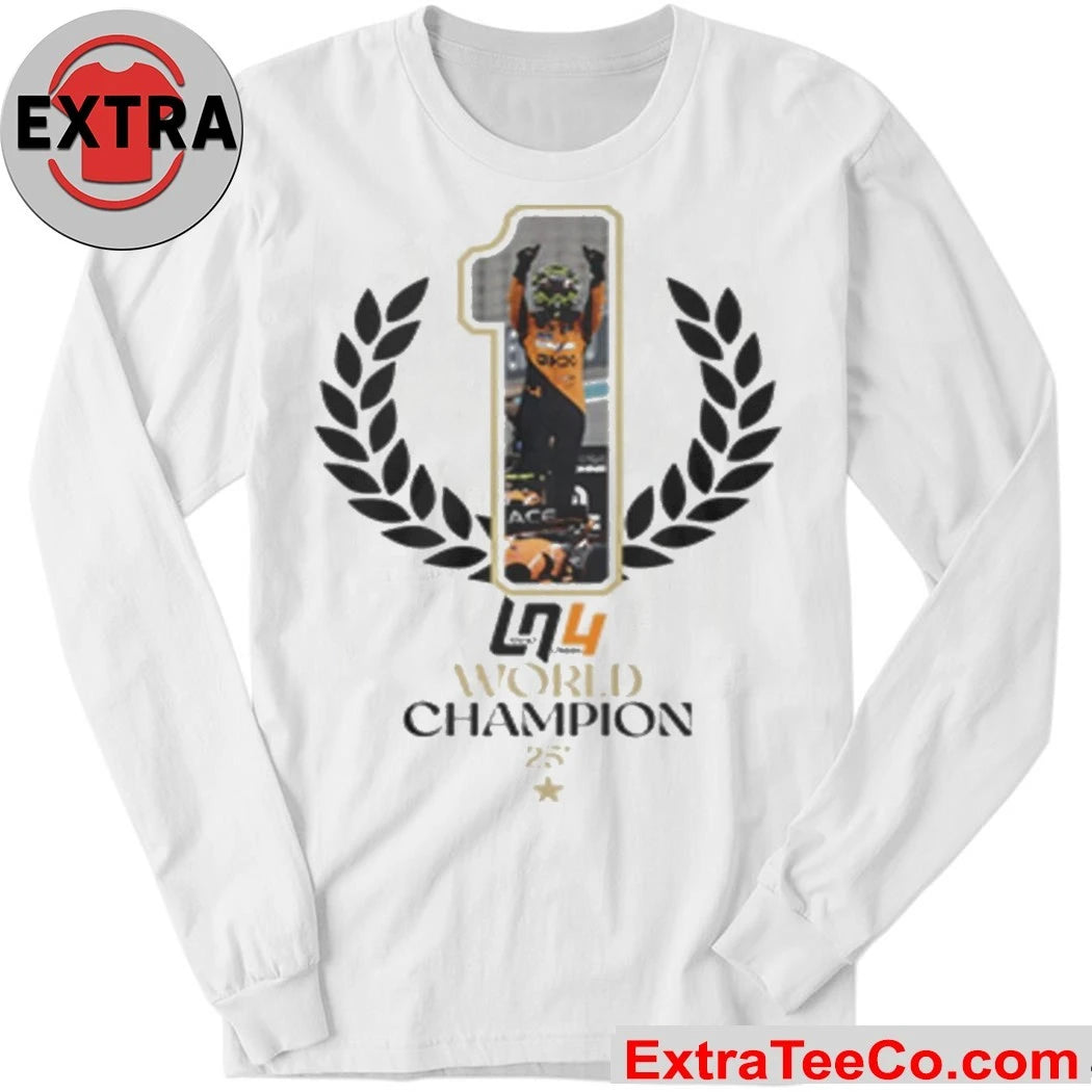 Lando Norris Formula 1 2025 Drivers’ World Champion Shirt