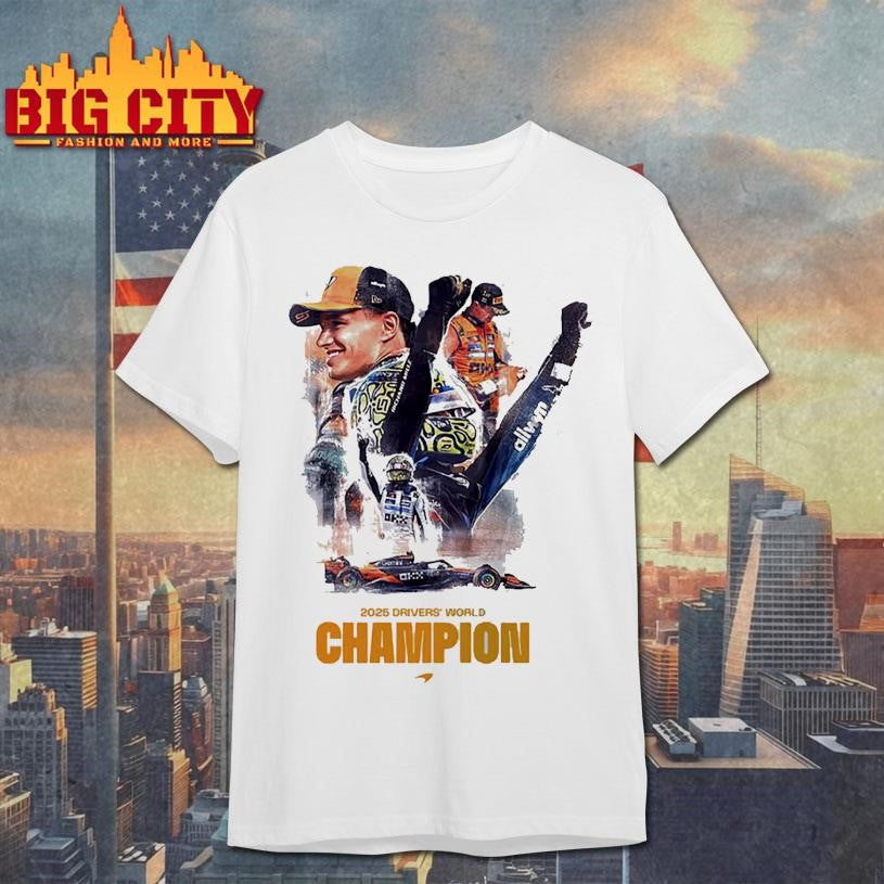 Lando Norris McLaren 2025 Drivers World Champion Shirt