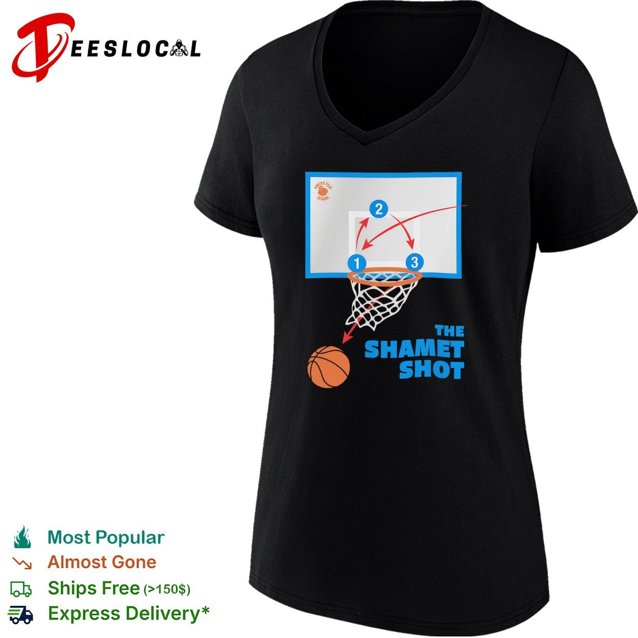Landry Shamet New York Knicks NBA The Shamet Shot Basketball shirt