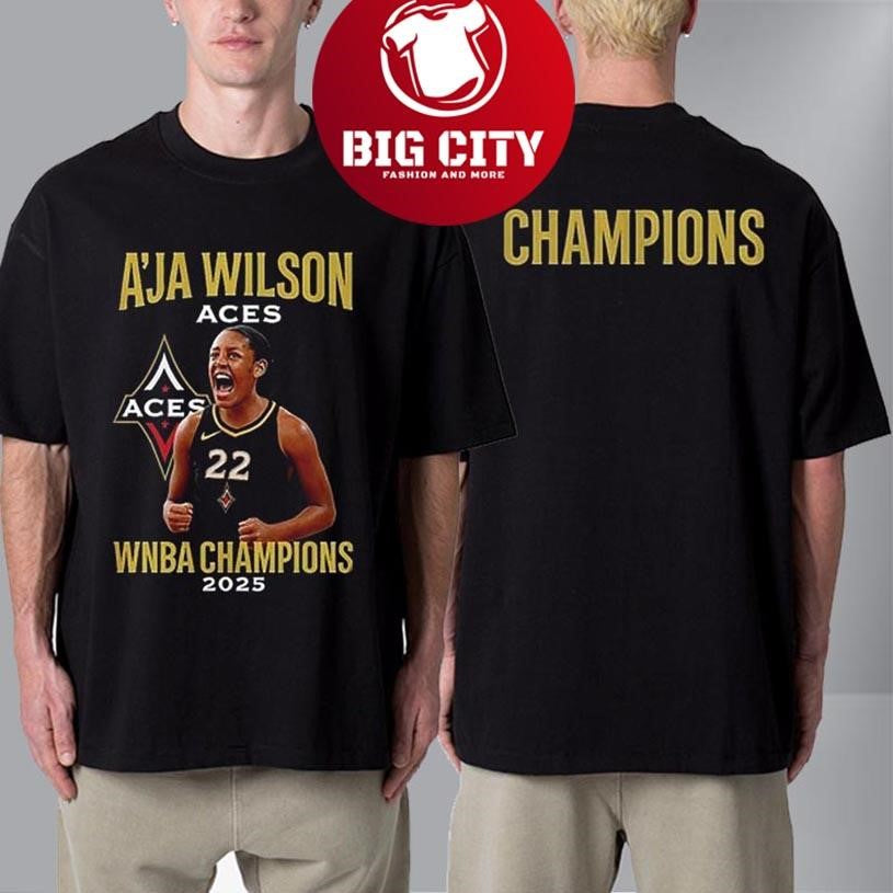 Las Vegas Aces Aja Wilson WNBA Champions 2025 Shirt