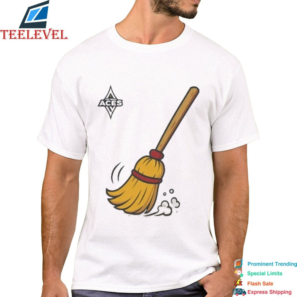 Las Vegas Aces Sweep Brooms T-shirts