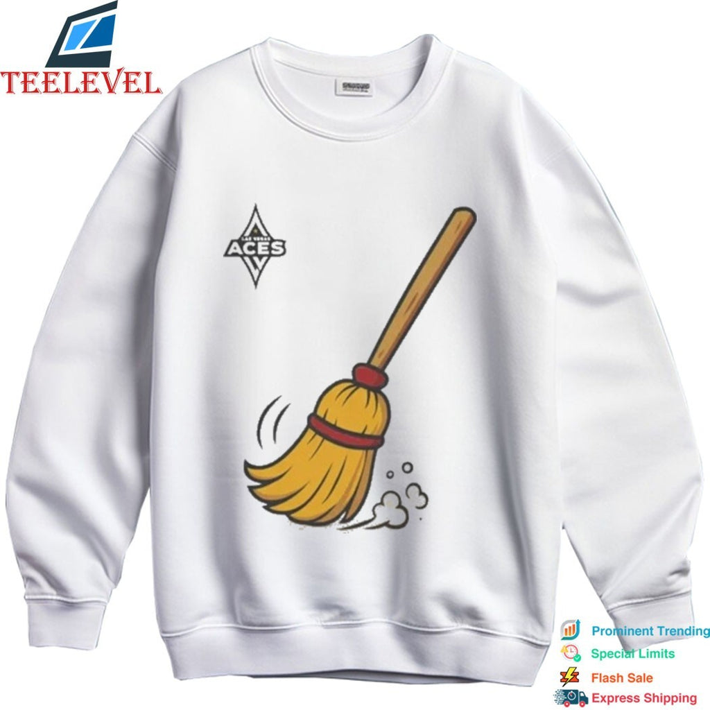 Las Vegas Aces Sweep Brooms T-shirts