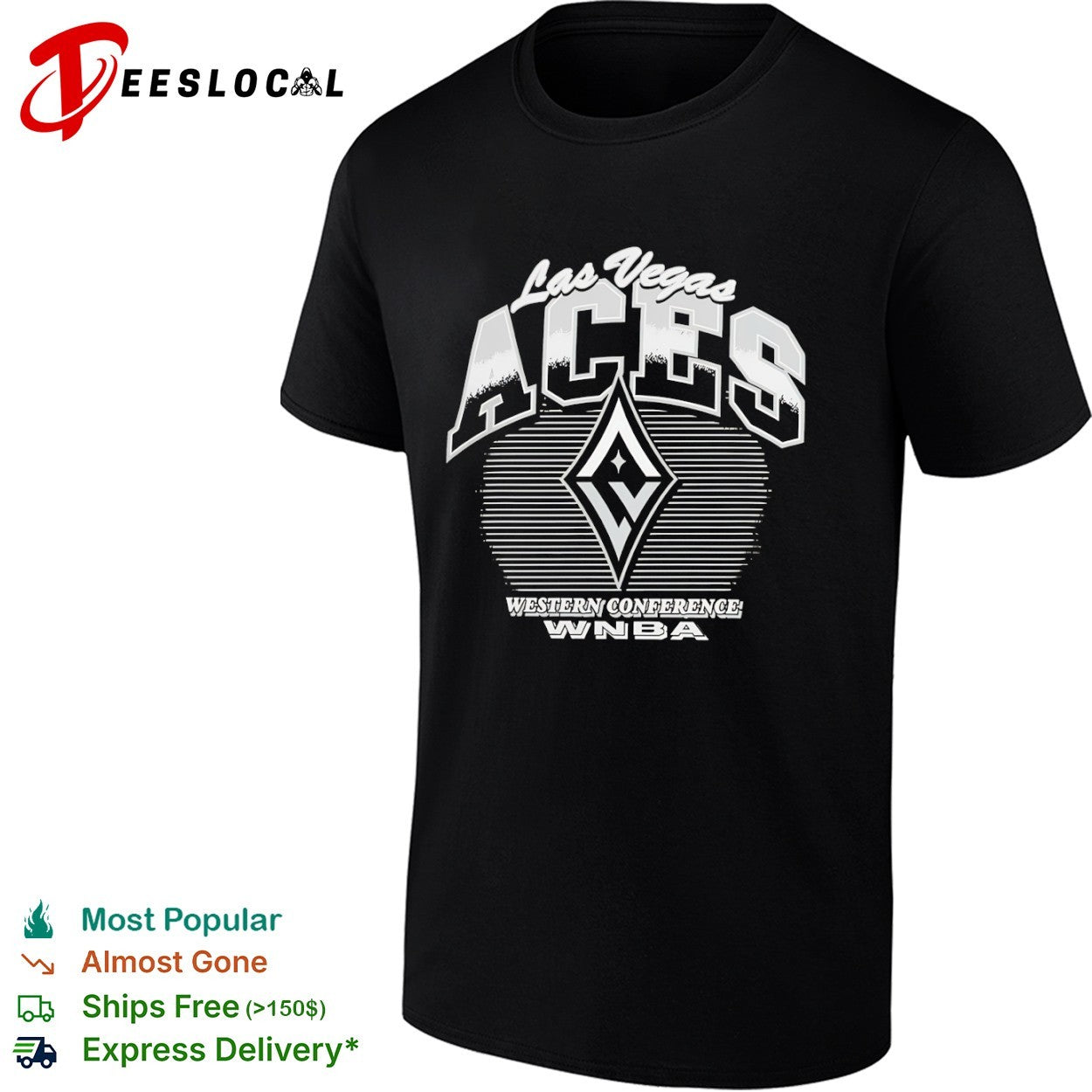 Las Vegas Aces Western Conference WNBA Logo shirt