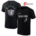 Las Vegas Raiders x Grateful Dead night bears logo shirt