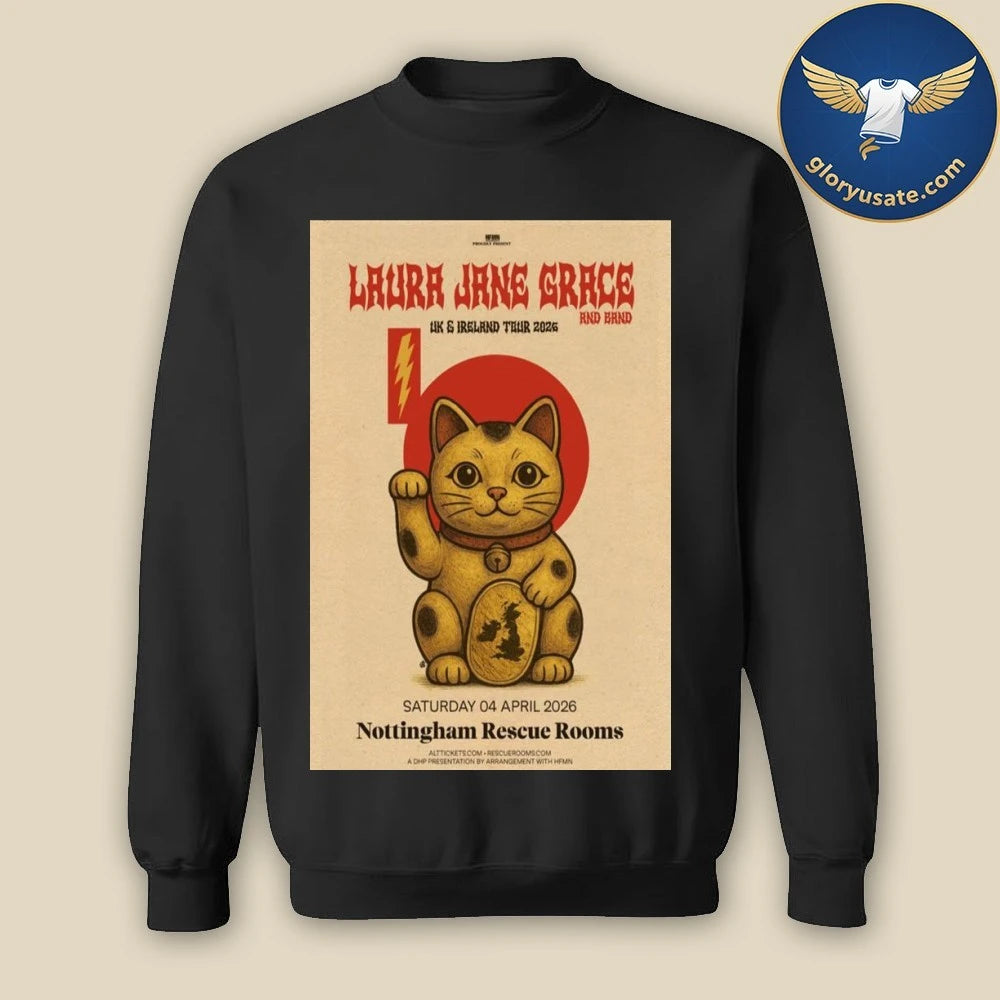 Laura Jane Grace Nottingham Rescue Rooms April 4 2026 Poster Shirt