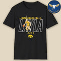 Layla Hays Black Illustrated Iowa Basketball Shirt