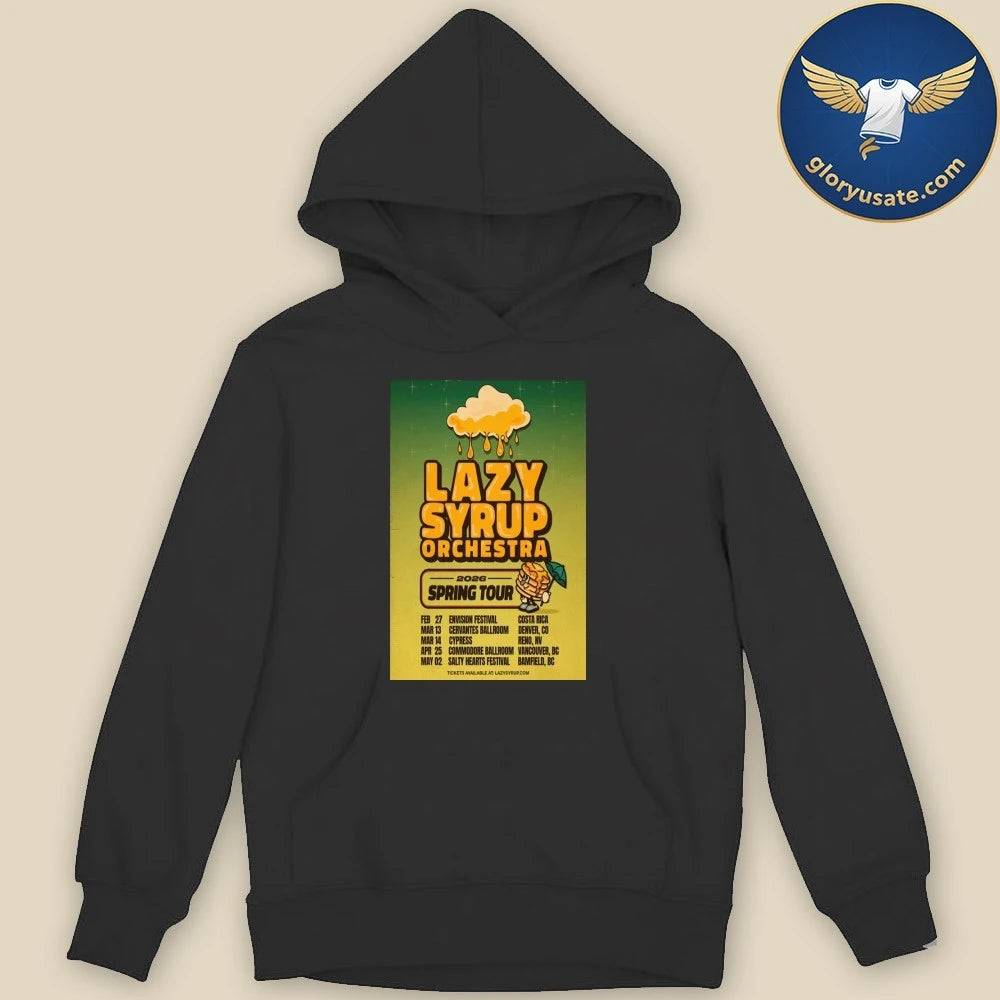 Lazy Syrup Orchestra Spring Tour 2026 Poster Shirt
