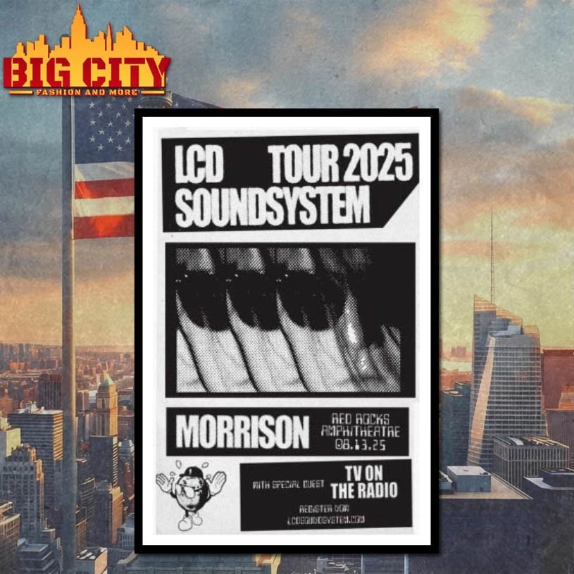 Lcd Soundsystem Aug 13 2025 Red Rocks Amphitheatre In Morrison Co Shirt