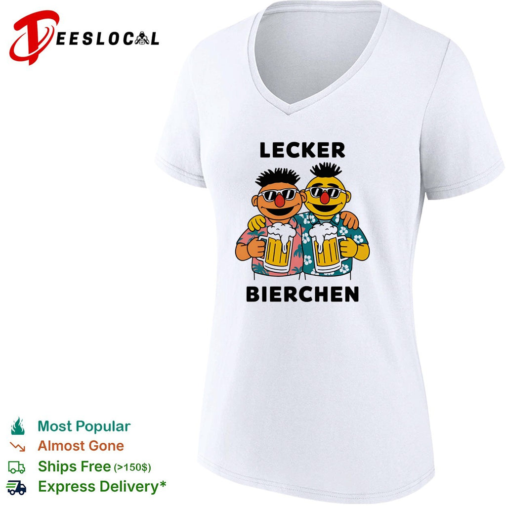 Lecker Bierchen cartoon duo beer shirt