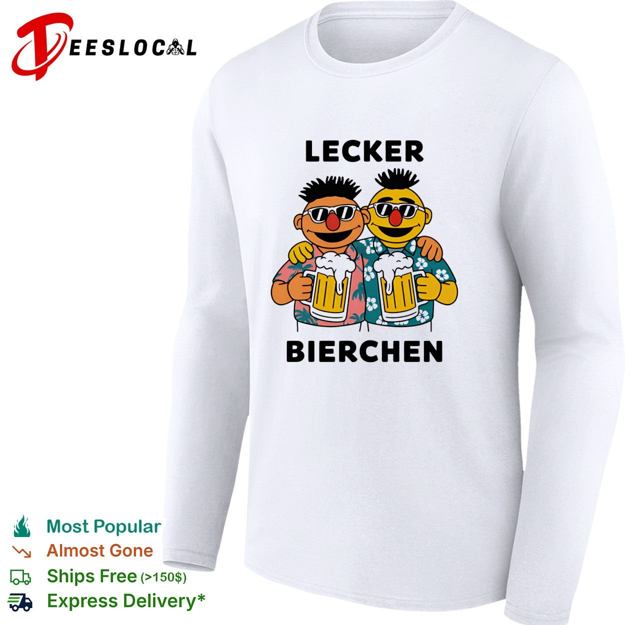 Lecker Bierchen cartoon duo beer shirt