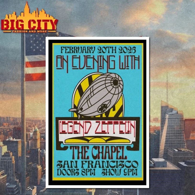 Led Zeppelin Classic Rock Tour Poster Shirt