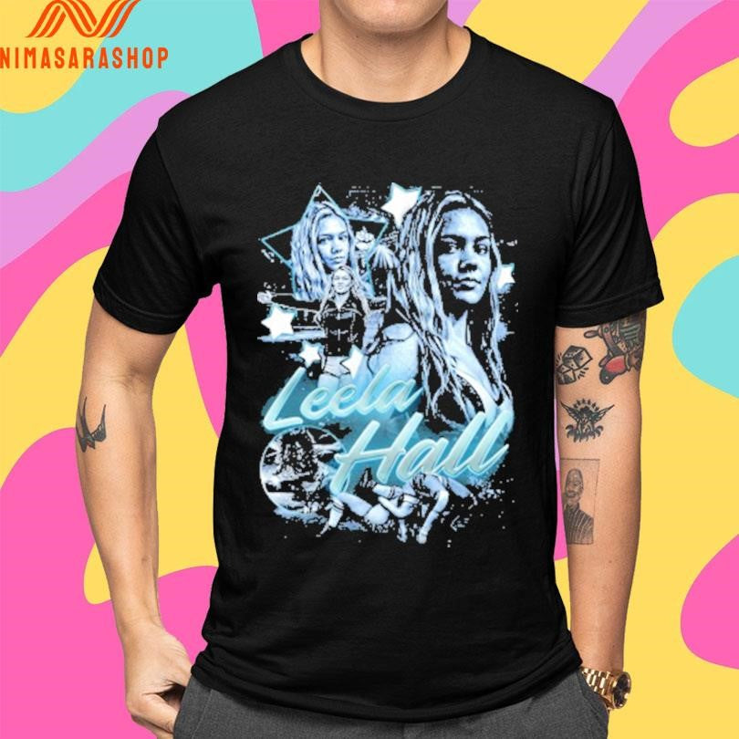Leela Hall Black And Blue Lh Shirts