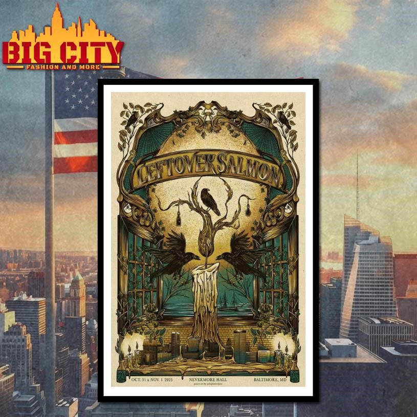 Leftover Salmon Concert Baltimore, MD Oct 31-Nov 01 2025 Poster Shirt