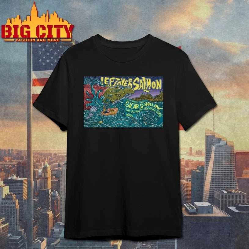 Leftover Salmon Oct 10, 2025 The Outpost New River Gorge, Fayetteville, WV Poster shirt