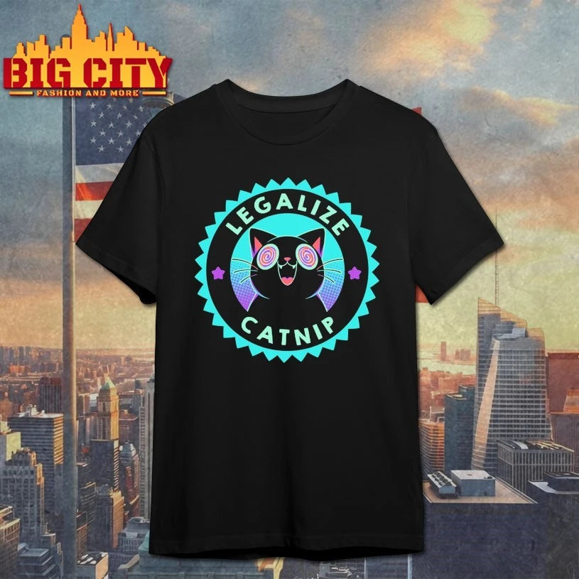 Legalize Catnip Psychedelic Kitten t-shirt