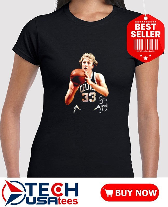 Legend Larry Bird Boston Celtics Basketball signature shirt