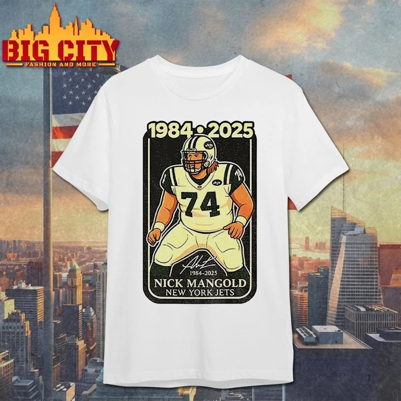 Legend Nick Mangold New York Jets Tribute signature 1984-2025 shirt
