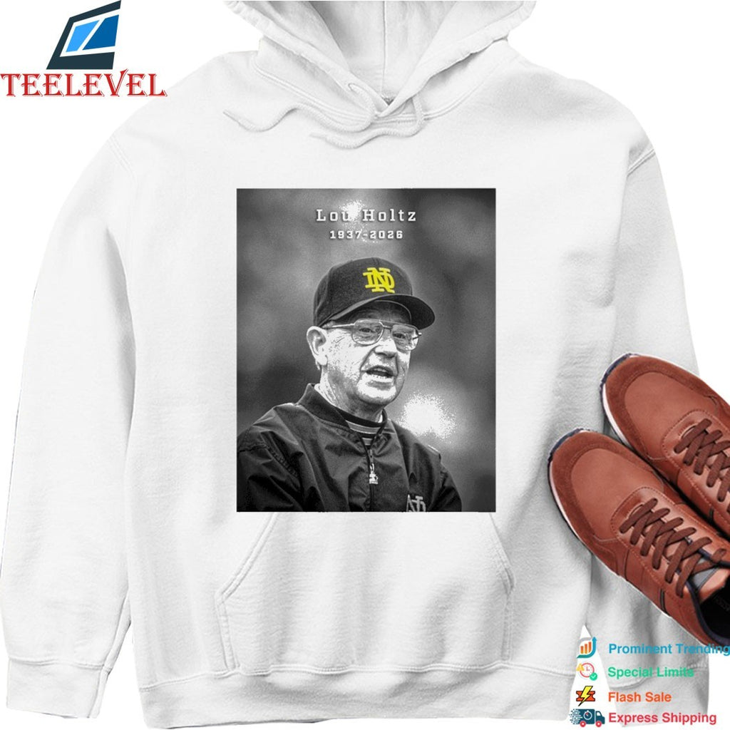 Legendary Notre Dame Fighting Irish Coach Lou Holtz 1937-2026 T-Shirts