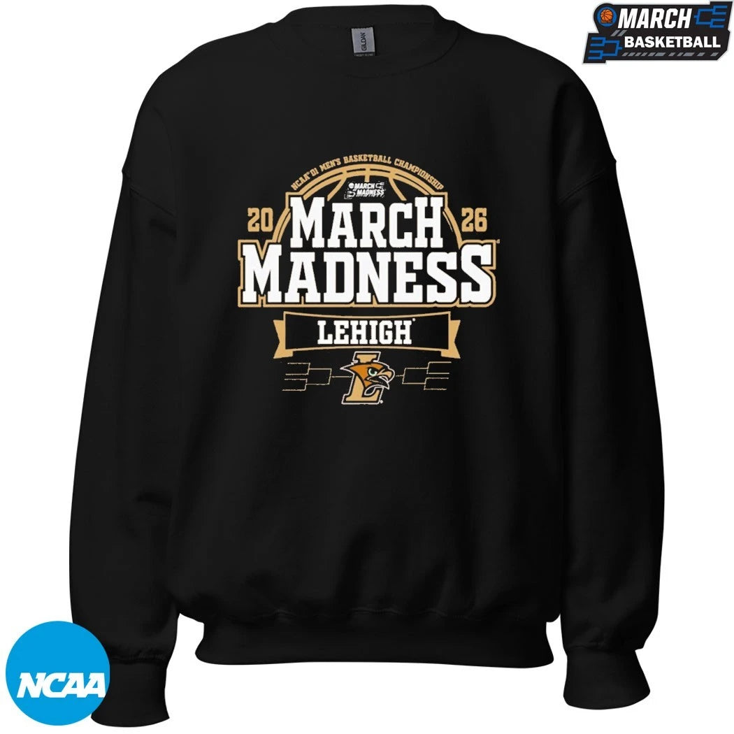 Lehigh Mountain Hawks University 2026 NCAA Men’s Basketball March Madness Bound T-Shirts