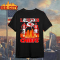 Len Dawson and Patrick Mahomes Kansas City Chiefs football legends signature shirt