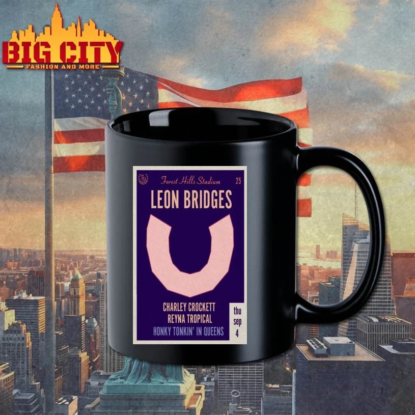 Leon Bridges Sept 4 2025 Reyna Tropical Poster shirt