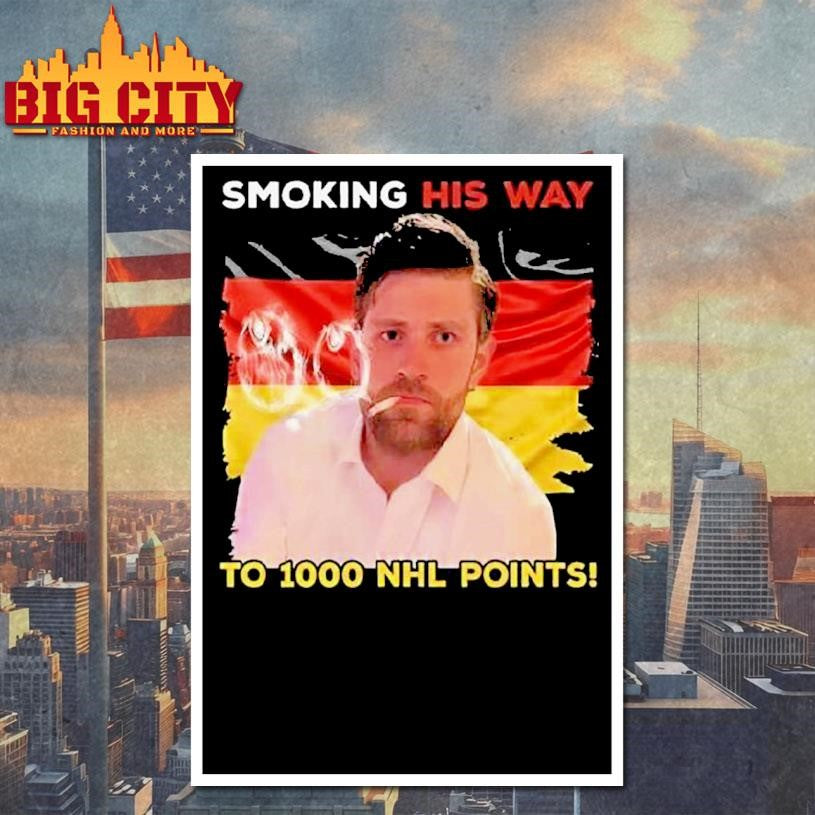 Leon Draisaitl Smoking His Way To 1000 Point Shirt