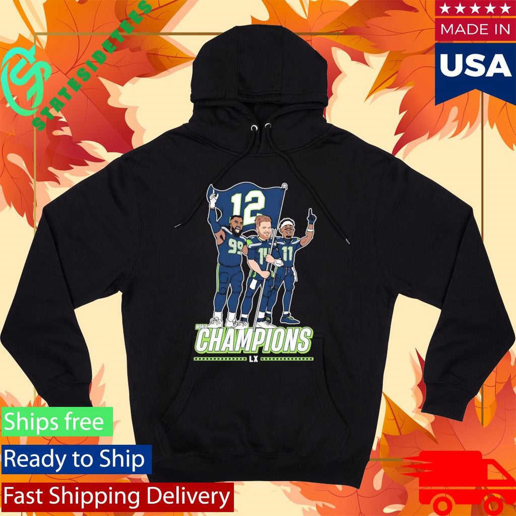 Leonard Williams Sam Darnold Jaxon Smith-njigba Seattle Champions Flag Plant Shirt