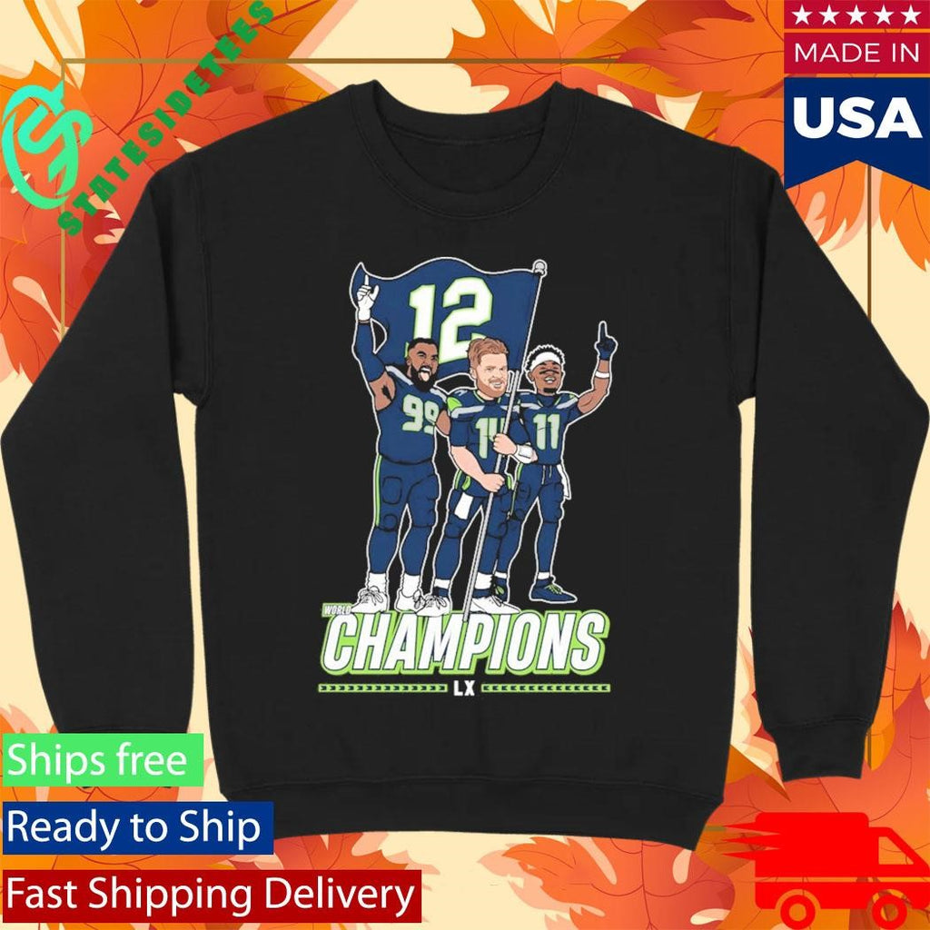 Leonard Williams Sam Darnold Jaxon Smith-njigba Seattle Champions Flag Plant Shirt