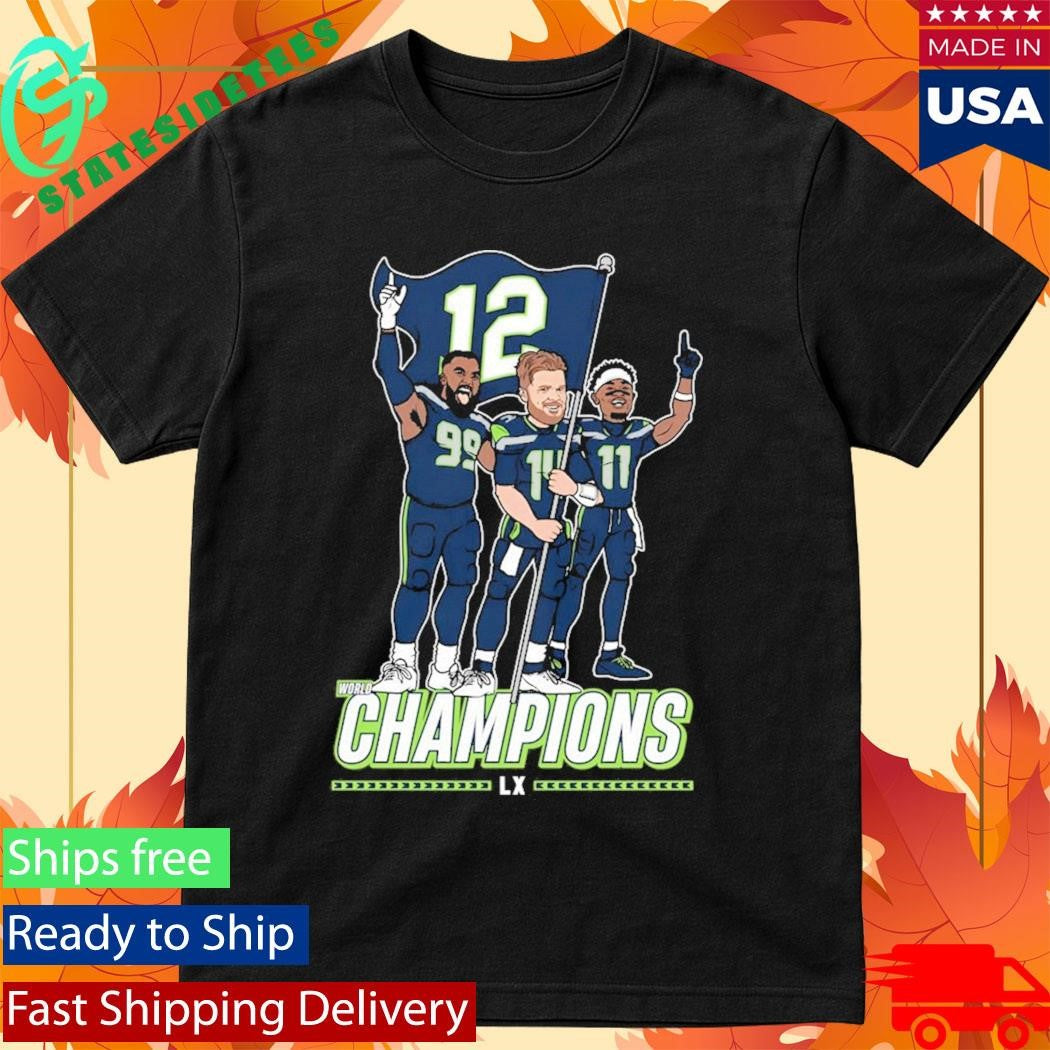Leonard Williams Sam Darnold Jaxon Smith-njigba Seattle Champions Flag Plant Shirt