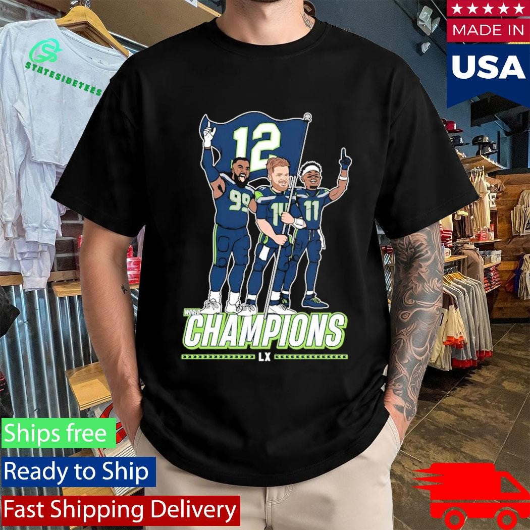 Leonard Williams Sam Darnold Jaxon Smith-njigba Seattle Champions Flag Plant Shirt