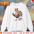 Leopard Turkey Drinking Coffee Thanksgiving Women shirt
