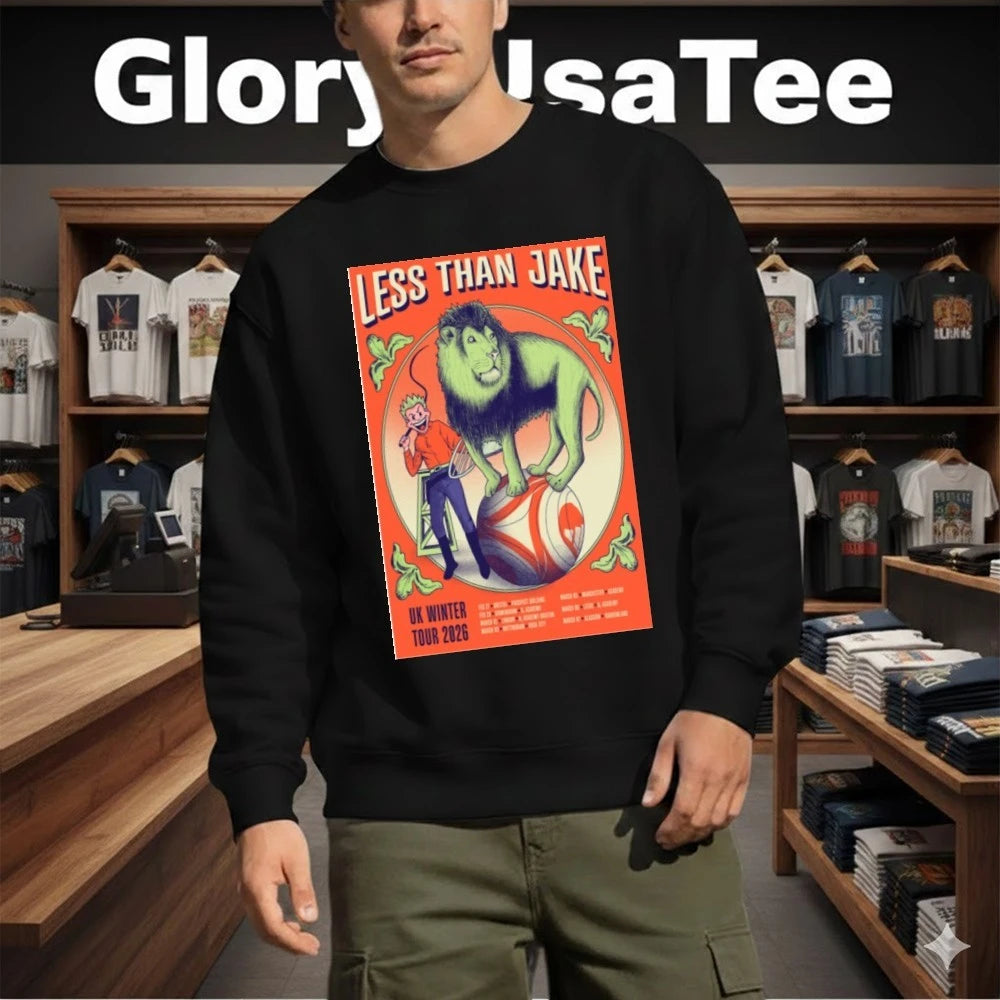 Less Than Jake UK Winter Live Tour 2026 Poster Shirt